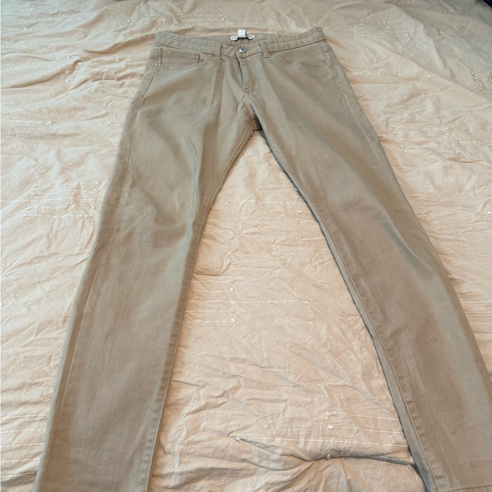 Fashion Nova Tan Chinos Versatile Cotton-Blend